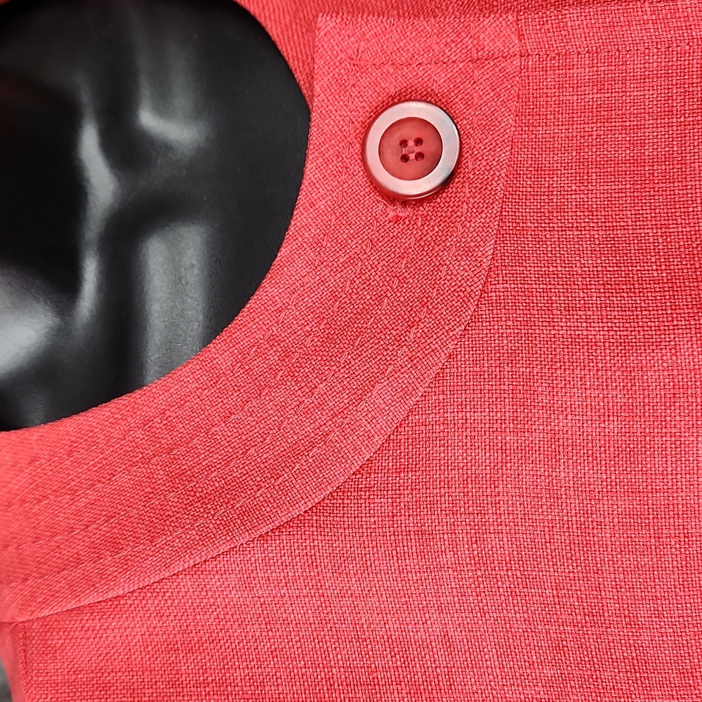 Alfred Dunner Red Textured Button-Front Jacket - Picture 4 of 9